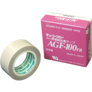 ｃｈｕｋｏｈ フッ素樹脂（テフロンＰＴＦＥ製）ガラスクロス粘着テープ　 ＡＧＦー１００ＦＲ　０．１３ｔ×２５ｗ×１０ｍ AGF100FR-13X25-イメージ1