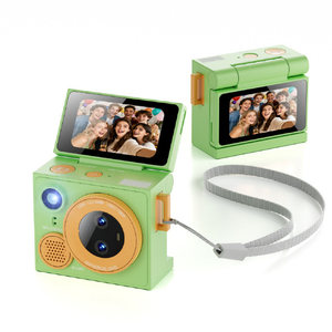 Hi-High ミニカメラ FLIPICKS(フリッピクス) GREEN×ORANGE HH-2420-イメージ1