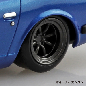 アオシマ 1/32 ニッサン S30フェアレディZ カスタム(ブルーメタリック) Aﾗｸﾌﾟﾗ15CUBEﾌｴｱﾚﾃﾞｲZﾌﾞﾙ-M-イメージ4