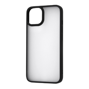 レイアウト iPhone 14/13用マットハイブリッドケース SHEER シアーホワイト/ブラック RT-P36BS4/WB-イメージ1