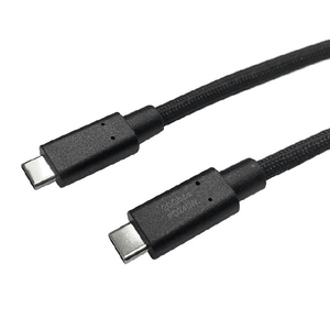 イツワ商事 USB TYPE-C TO C ケーブル 20GBPS PD240W 2．0M MODGET 黒 ITC20G2520BK-イメージ2