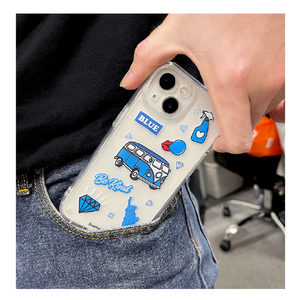 BOOGIE WOOGIE iPhone 13用オーロラケース Blue BW22003I13BL-イメージ12