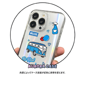 BOOGIE WOOGIE iPhone 13用オーロラケース Blue BW22003I13BL-イメージ6