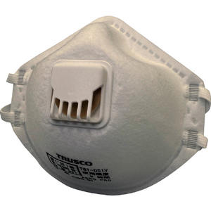 トラスコ 使い捨て式防じんマスク ＤＳ１ 排気弁つき（１０枚入） 国家検定 DS1 合格品 T81-DS1V-イメージ1
