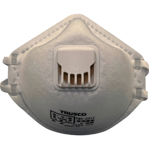 トラスコ 使い捨て式防じんマスク ＤＳ１ 排気弁つき（１０枚入） 国家検定 DS1 合格品 T81-DS1V-イメージ3