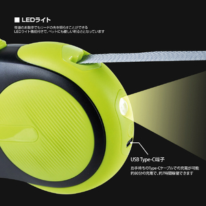 アンサー LED付リード3m グリーン&ブラック ｴﾙｲ-ﾃﾞｲ-ﾂｷﾘ-ﾄﾞｻﾝﾒ-ﾄﾙGRBK-イメージ3