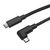 イツワ商事 USB TYPE-C TO C L字 ケーブル 20GBPS PD240W 1．0M MODGET 黒 ITC20G2510LBK-イメージ2