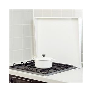 池永鉄工 システムコンロ用 ガスコンロカバー 75cm用 ホワイト IK2-75W-イメージ1
