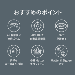 Aqara カメラハブ G350セレクト ホワイト CH-C14D-イメージ2