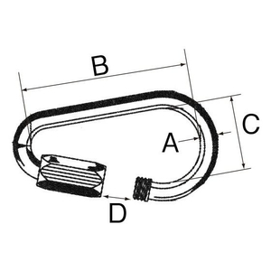 エスコ クイックリング スチール Zinc 76.8×34×7.0mm FCY8238-EA638HL-7-イメージ2
