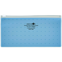 リヒトラブ AQUA DROPs クリヤーケース PEN(通帳) 青 FC40108-F5301-8