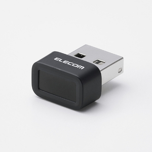 エレコム 指紋認証リーダー USB-Aドングルタイプ Windows対応 ブラック CR-FI01UBK-イメージ1