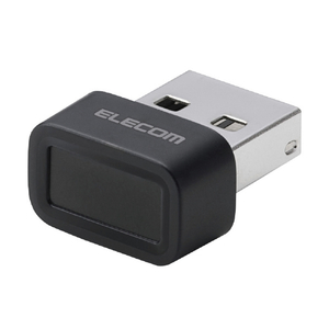 エレコム 指紋認証リーダー USB-Aドングルタイプ Windows対応 ブラック CR-FI01UBK-イメージ2