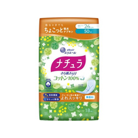 大王製紙 ナチュラ/さら肌さらり コットン100% よれスッキリ吸水ナプキン 18P FCT7067