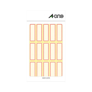 エーワン セルフラベル 赤枠 15面 18シート入り A-ONE.03004-イメージ1