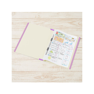 プラス 年組氏名スクールフラットファイル A4タテ パープル 10冊 FCA6362-79-342 NO021SGA-イメージ5