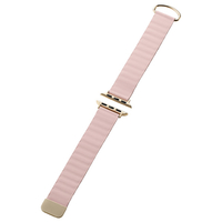 エレコム Apple Watch用 &me ソフトレザーバンド(マグネットタイプ)(42/41/40/38mm) アッシュピンク AW-41BDLMAGPN