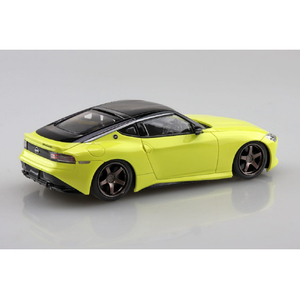 アオシマ 1/32 ニッサン RZ34 フェアレディZ カスタムホイール(イカズチイエロー) 楽プラ スナップキット No.17CU-IY Aﾗｸﾌﾟﾗ17CUIYRZ34CWIｲｴﾛ--イメージ3