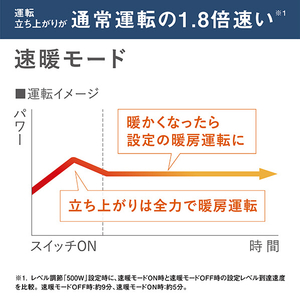 ダイキン 遠赤外線暖房機 セラムヒート ブラウン ERFT116AS-T-イメージ12