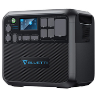 BLUETTI 大容量ポータブル電源  防災推奨・車中泊・キャンプ(2,048Wh/2,200W) ブラック AC200MAX