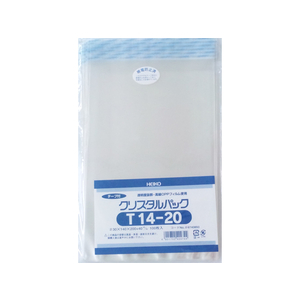 シモジマ クリスタルパック 140×200(+40)mm 100枚 T14-20 1パック F872848-#6740850-イメージ1