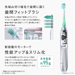 パナソニック W音波振動ハブラシ Doltz シルバー EW-DT88-S-イメージ6
