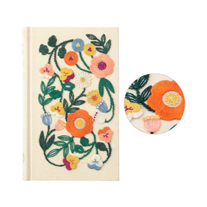 デザインフィル 日記 5年連用 刺繍 花柄 ベージュ FC39745-12883006-イメージ2