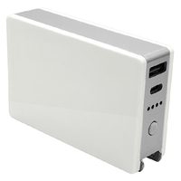 ラスタバナナ Type-C1ポート/USB1ポート AC付リチウム充電器 5000mAh 3A ホワイト RLI050AC3A01WH