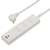 オーム電機 3個口タップ 雷ガード PD対応Type-C/Type-Aポート付き(1m) ホワイト HS-TKU31PD23-W-イメージ1