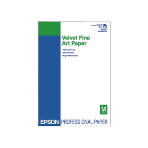 エプソン Velvet Fine Art Paper A3ノビ 20枚 F861396-KA3N20VFA-イメージ1