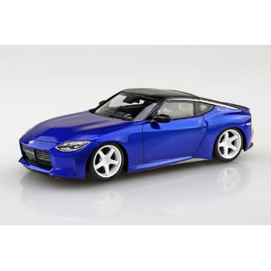 アオシマ 1/32 ニッサン RZ34 フェアレディZ カスタムホイール (セイランブルー) 楽プラ スナップキット No.17CU-SB Aﾗｸﾌﾟﾗ17CUSBRZ34CWSﾌﾞﾙ--イメージ2