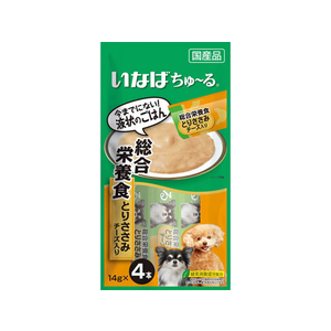 いなば ちゅーる 総合栄養食 とりささみチーズ入り 14g×4P F337603-イメージ1