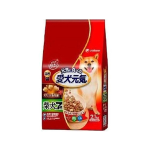 ユニ・チャーム 愛犬元気 柴犬用 7歳以上用 ビーフ・緑黄色野菜・小魚入り 2.1kg FCU8768-イメージ1
