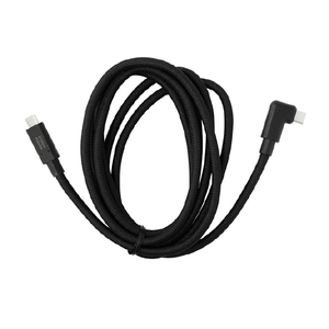 イツワ商事 USB TYPE-C TO C L字 ケーブル 20GBPS PD240W 2．0M MODGET 黒 ITC20G2520LBK-イメージ1