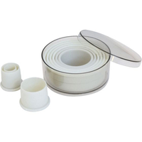 de BUYER SAS/デバイヤー 樹脂製パテ抜 丸型 9pcsセット 4308.00 FC419LW-7793500