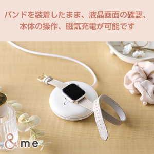 エレコム Apple Watch用 &me ソフトレザーバンド(42/41/40/38mm) グレージュ AW-41BDLWJGB-イメージ8