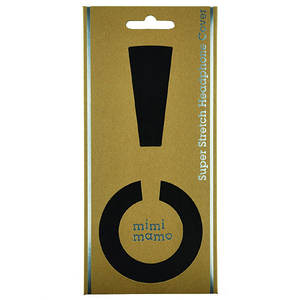 mimimamo スーパーストレッチヘッドホンカバー Lサイズ ブラック MHC-002-BK-イメージ1