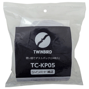 ツインバード 使い捨てダストパック(24枚入) TC-KP05-イメージ1