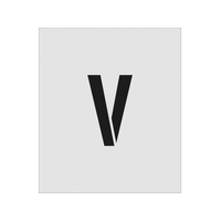 アイマーク ステンシル V 文字サイズ150×95mm FC340JD-8186139