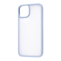 レイアウト iPhone 14/13用マットハイブリッドケース SHEER シアーホワイト/ブルー RT-P36BS4/WA