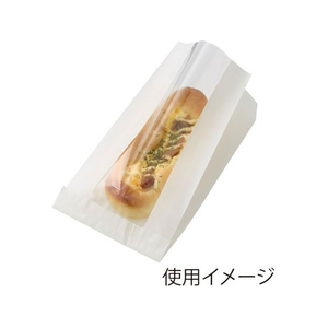シモジマ NF窓付耐油ガゼットパック 12-20.5 白無地 100枚 FCF047S-4181102-イメージ3