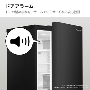 ハイセンス 【右開き】135L 2ドア冷蔵庫 ブラック HR-D140KB-イメージ11