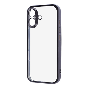 レイ・アウト iPhone 17用ソフトケース 精密設計 フレームメッキ / ブラック RT-P52PFC2/BM-イメージ1
