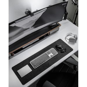 DELTAHUB Minimalistic felt desk pad Lサイズ Dark Grey DP-L-D-イメージ14