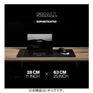 DELTAHUB Minimalistic felt desk pad Lサイズ Dark Grey DP-L-D-イメージ2