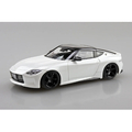 アオシマ　 1/32 ニッサン RZ34 フェアレディZ カスタムホイール (プリズムホワイト) 楽プラ スナップキット No.17CU-PW Aﾗｸﾌﾟﾗ17CUPWRZ34CWPﾎﾜｲﾄ