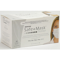 ARメディコム・インク・アジアリミテッド ARメディコム/セーフマスクプレミア ホワイト ふつうサイズ50枚 FC887NN-PMR002014M