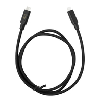 イツワ商事 USB TYPE-C TO C ケーブル 80GBPS PD240W 1．0M MODGET 黒 ITC80G2510BK