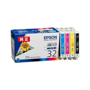エプソン IC4CL32 インクカートリッジ 4色パック |エディオン公式通販