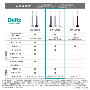 パナソニック 電動歯ブラシ Doltz パールホワイト EW-DP58-W-イメージ8